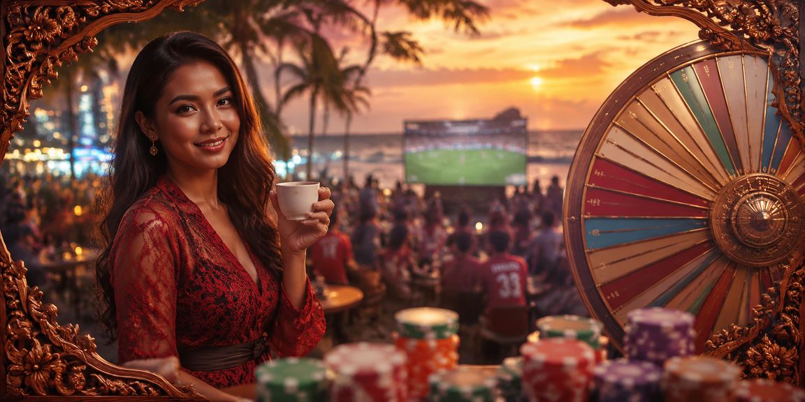 Pengguna sedang menikmati prediksi pertandingan dengan smartphone